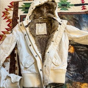 Abercrombie & Fitch faux fur jacket